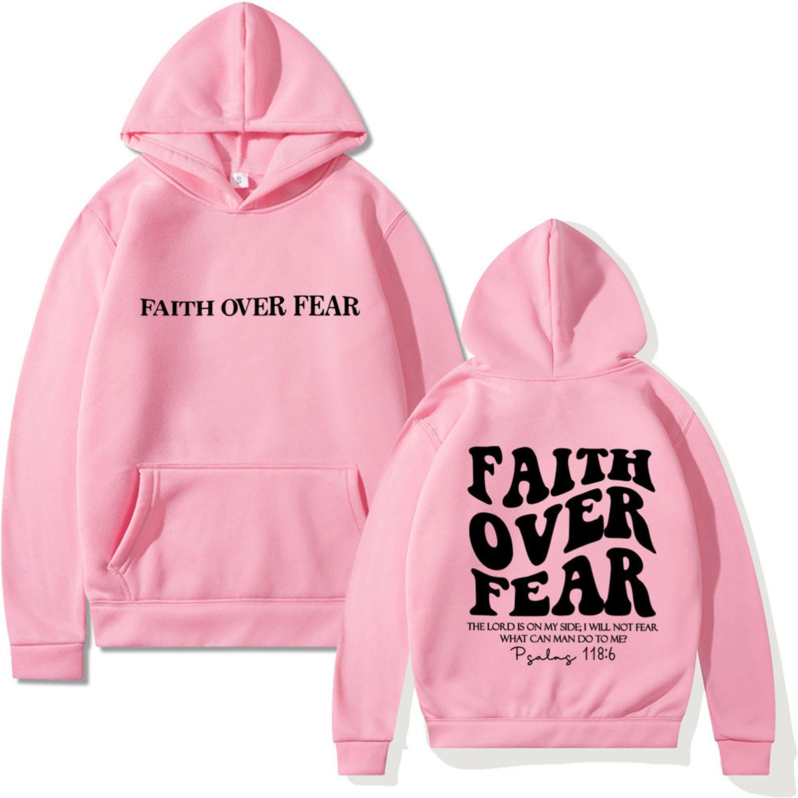 Faith Over Fear Hoodie Unisex Hoodie Sweatshirt Pullover for Men Women