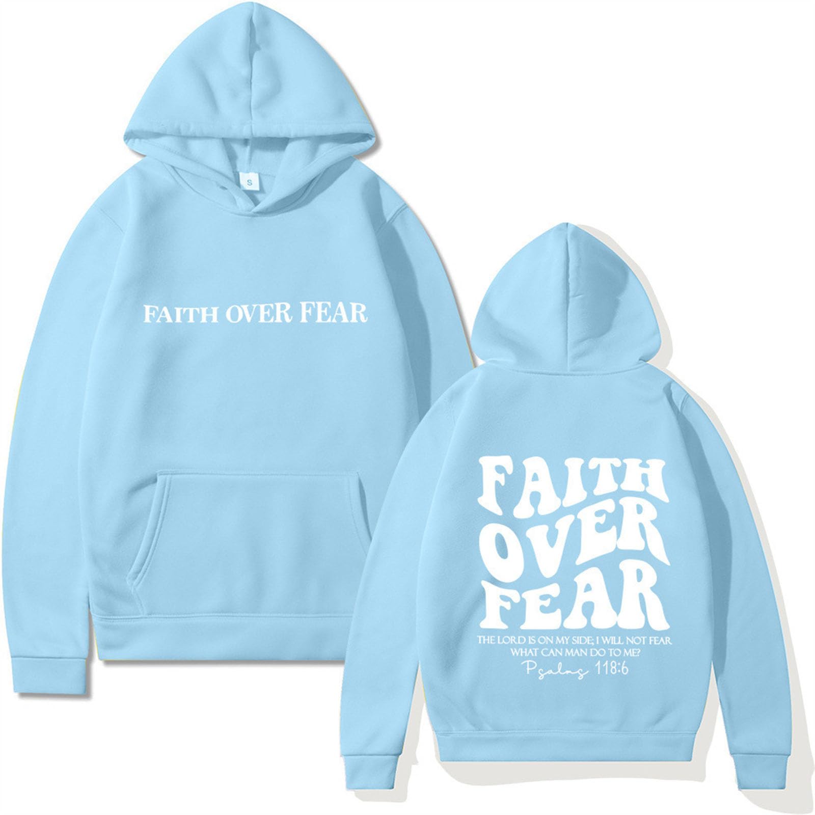Faith Over Fear Hoodie Unisex Hoodie Sweatshirt Pullover for Men Women