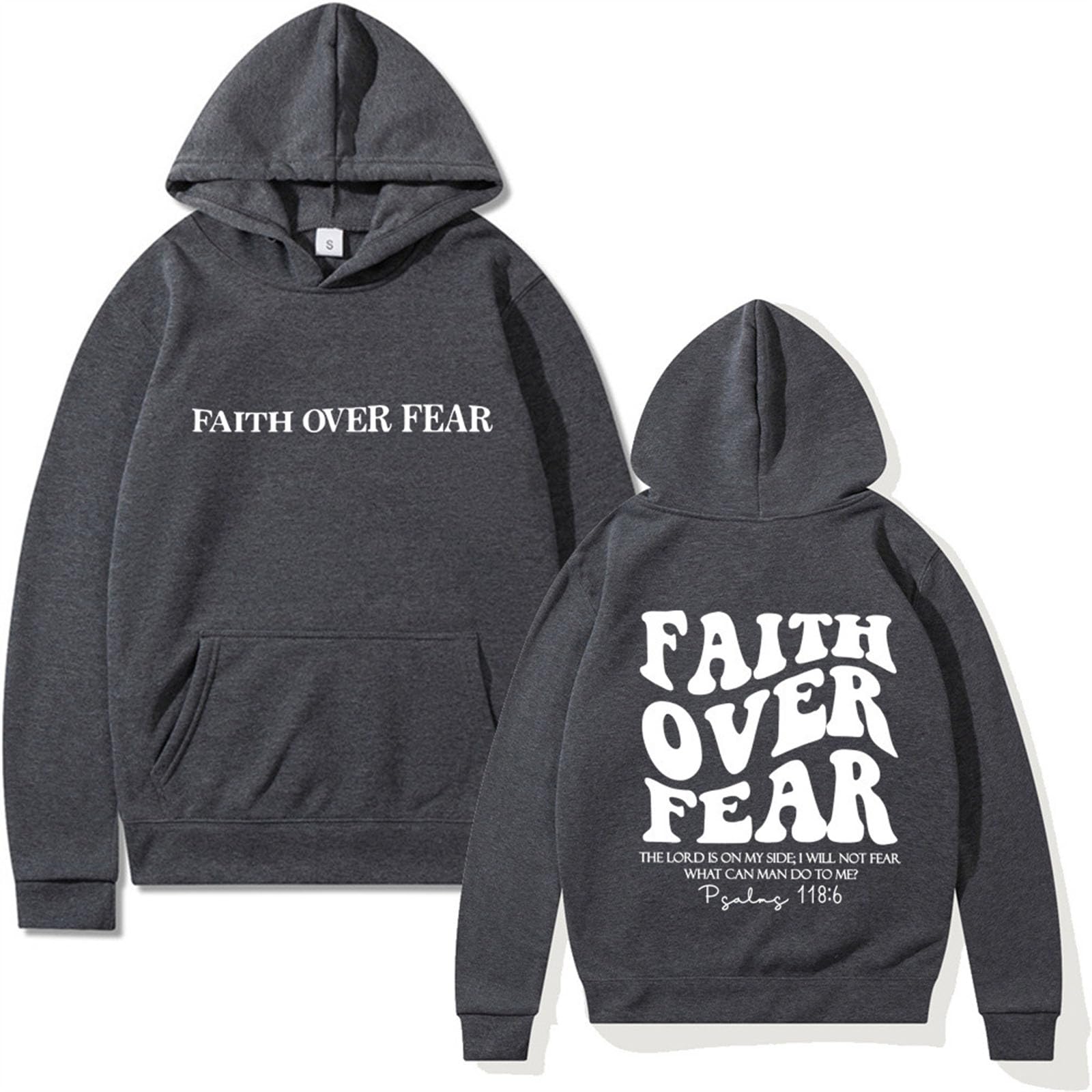 Faith Over Fear Hoodie Unisex Hoodie Sweatshirt Pullover for Men Women