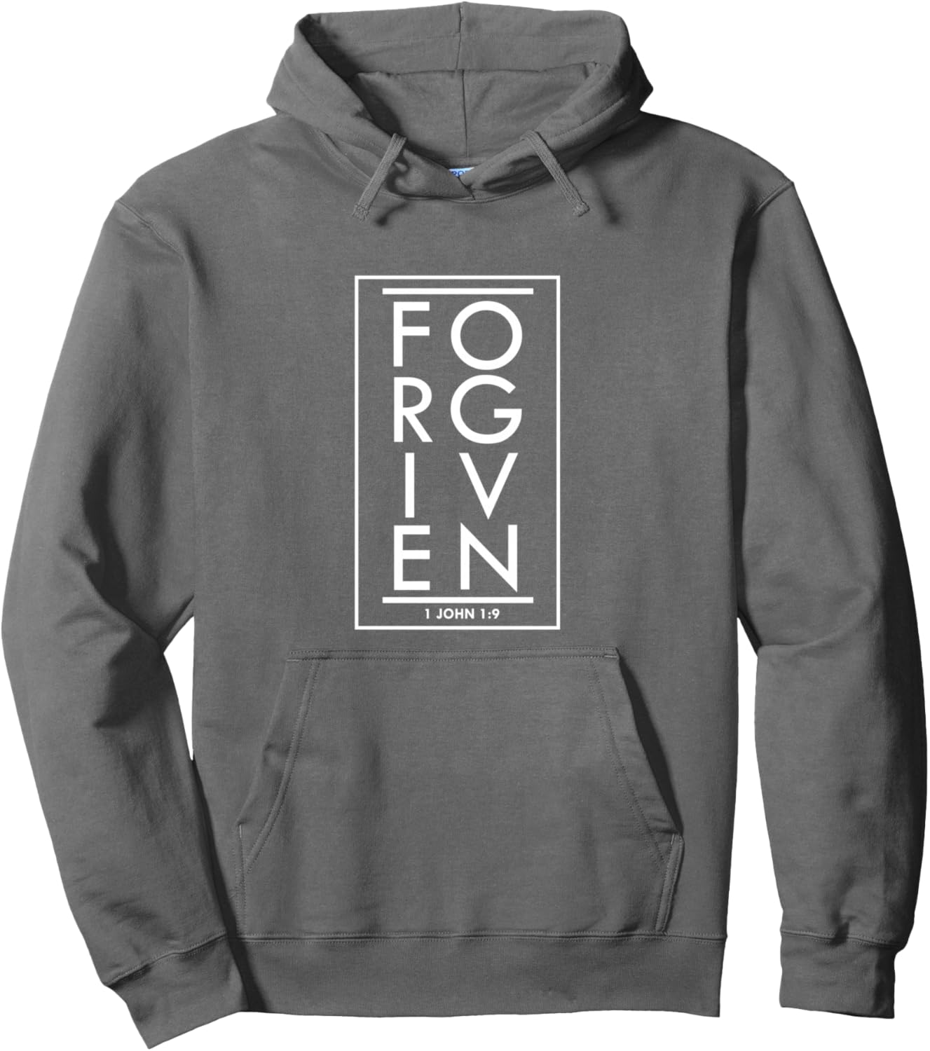 Forgiven 1 John 1:9 Bible Scripture Verse Christian Pullover Hoodie