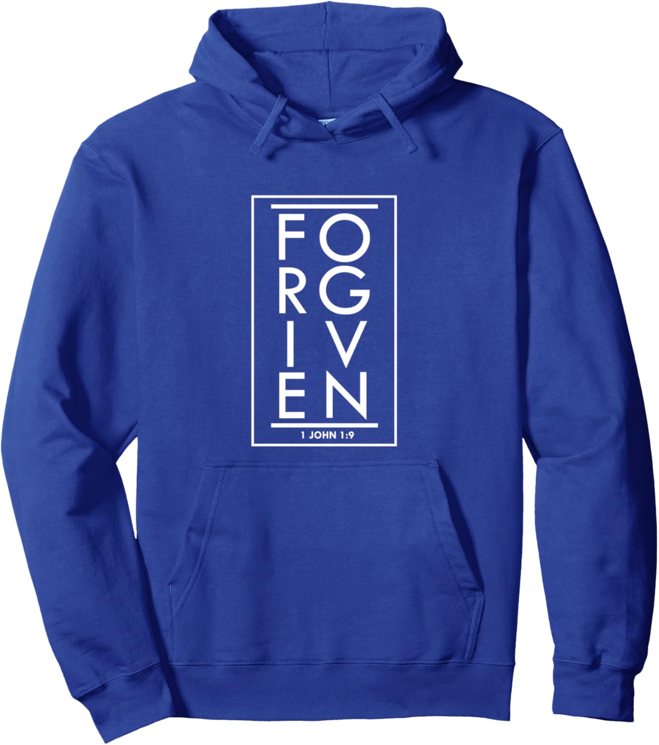 Forgiven 1 John 1:9 Bible Scripture Verse Christian Pullover Hoodie